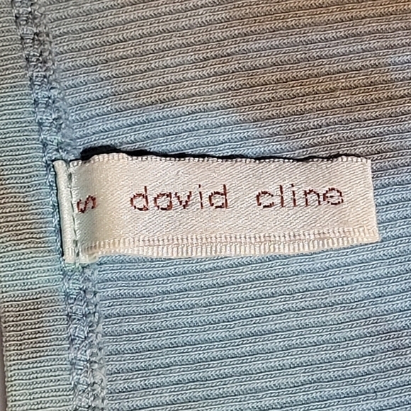 Tie-Dye Beads & Lace Ribbed Short Sleeve Grunge Fairycore Top Made in U.S.A. (S) - Picture 7 of 8